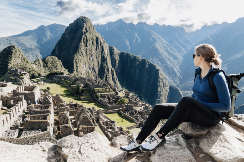 Looking out over Machu Picchu.