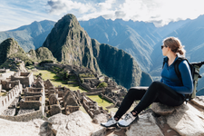 Looking out over Machu Picchu.