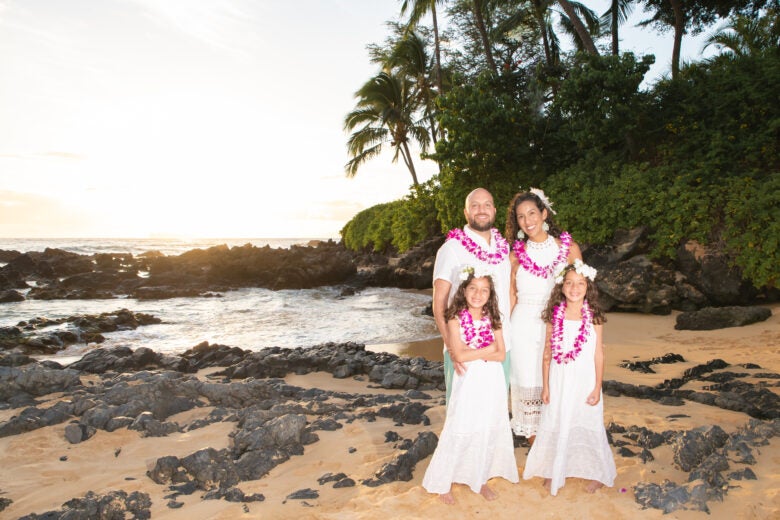 My wife and I celebrated our 10-year wedding anniversary in Hawaii, accompanied by our daughters.