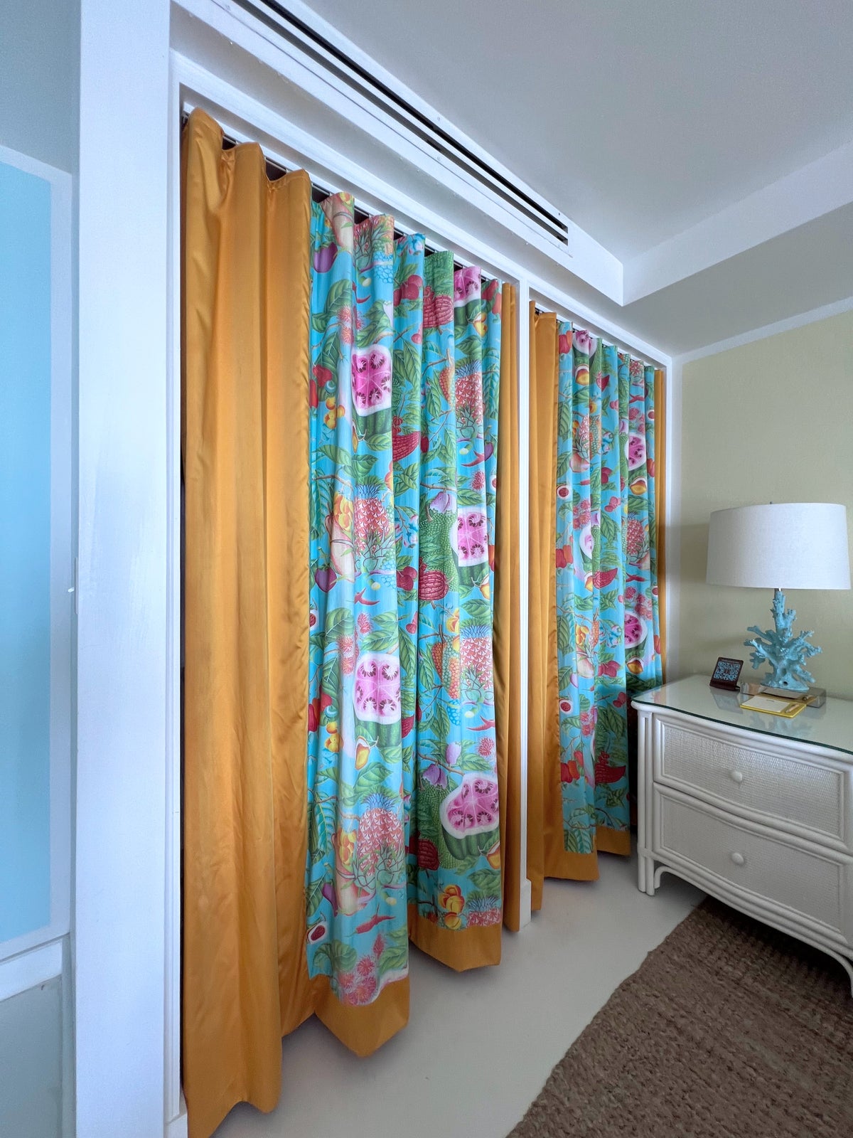 Malliouhana guest room closet curtains