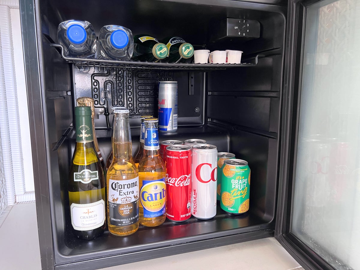 Malliouhana guest room mini fridge