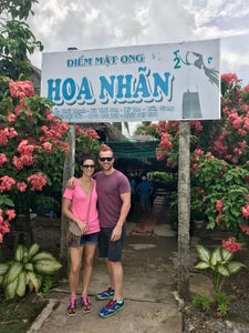 While in Vietnam, we took a Day Trip to the Mekong Delta and stopped at this sweet honey farm
