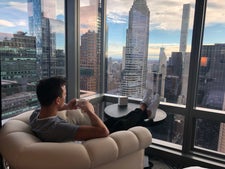 The morning view at the Residence Inn New York/Central Park.