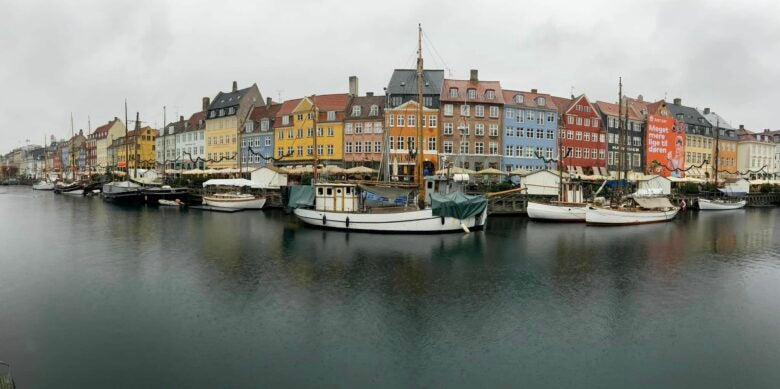 Nyhavn in Copenhagen, Denmark.