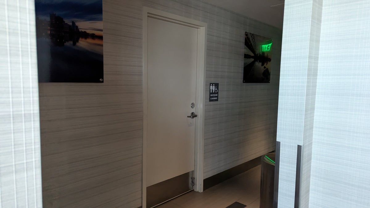 PIT The Club lounge amenities restrooms and shower