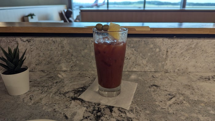 PIT The Club lounge food and beverage bloody mary PIT The Club lounge food and beverage bloody mary
