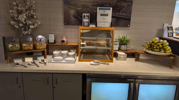 PIT The Club lounge snack station PIT The Club lounge snack station