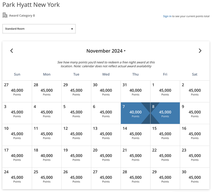 Park Hyatt Award Rates Park Hyatt Award Rates