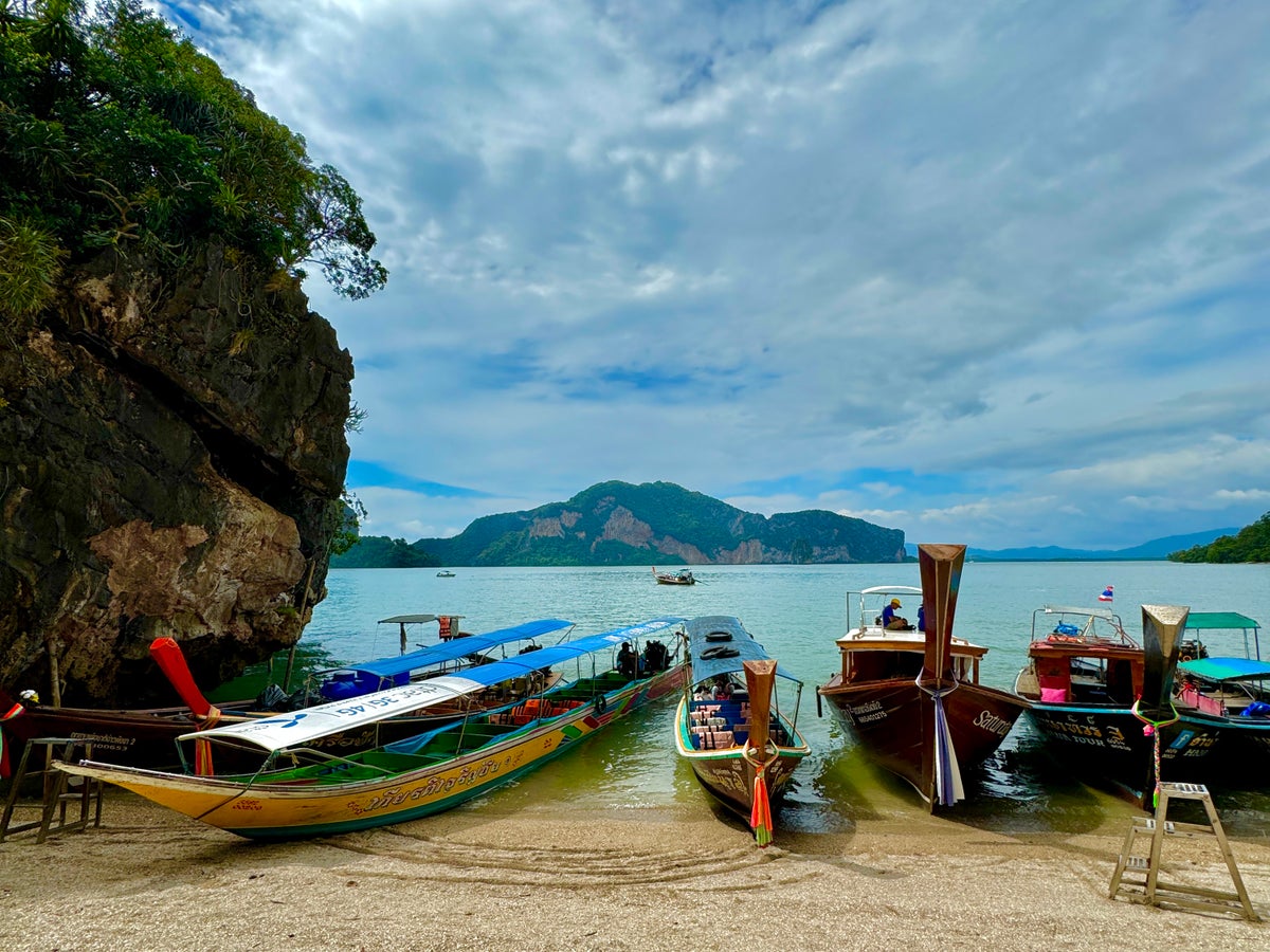 Exploring the islands near Phuket, Thailand.