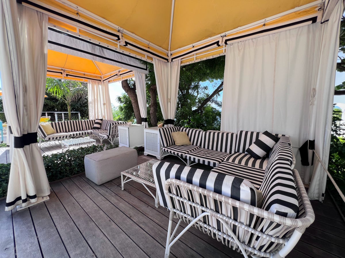 Poolside cabanas at Malliouhana Anguilla