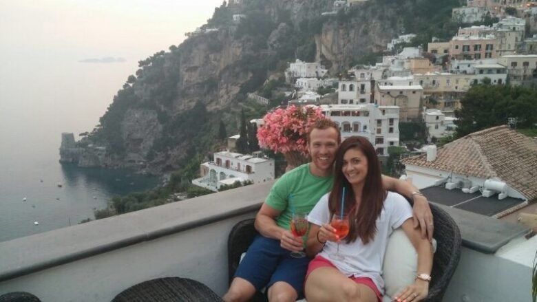 Way back when, in Positano for our Honeymoon!