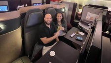 I redeemed 70,000 American AAdvantage miles to book Qatar’s Qsuites between the U.S. and the Middle East.