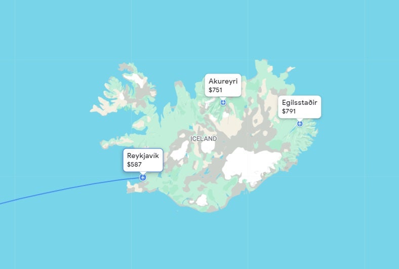 Reykjavik Summer Airfare