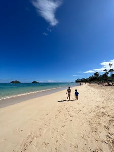 Running free at Lanikai on Oahu
