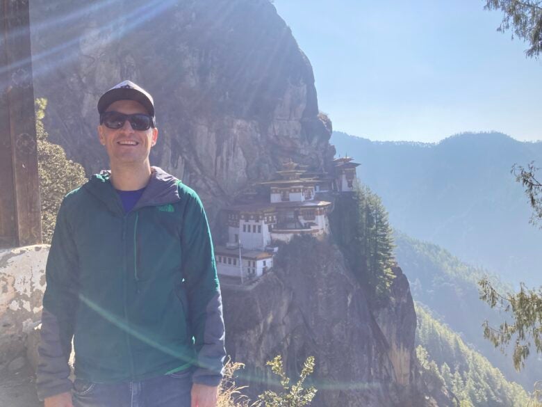 On the thousands of steps to Paro Taktsang in Bhutan