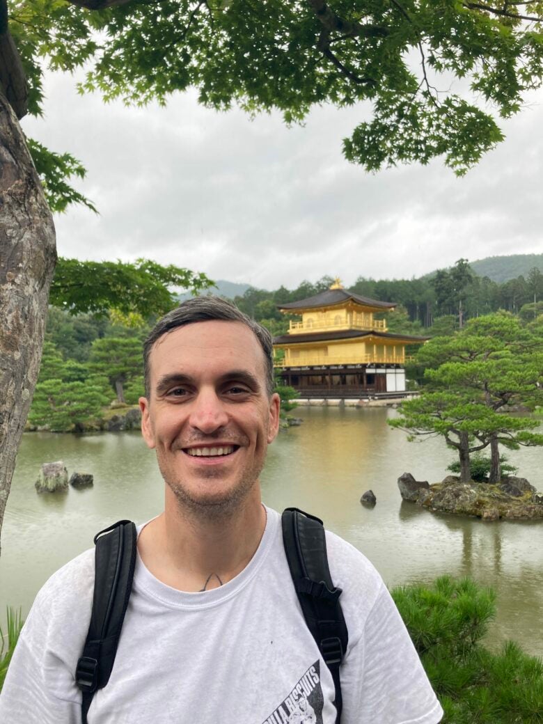 Visiting Kyoto's Golden Temple in Japan