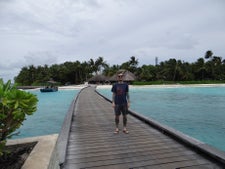 The walkway to W Maldives, where we stayed