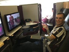 Flying in Qatar Airways Qsuite