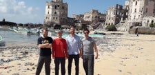 With friends in Mogadishu, Somalia