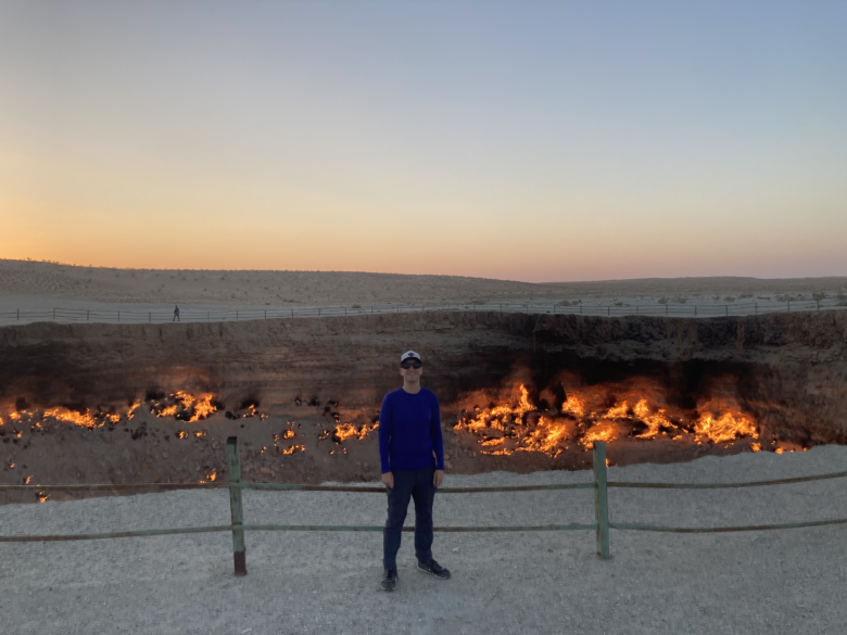 At Turkmenistan's famed Gates of Hell