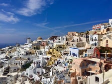 Surreal views in Santorini, Greece
