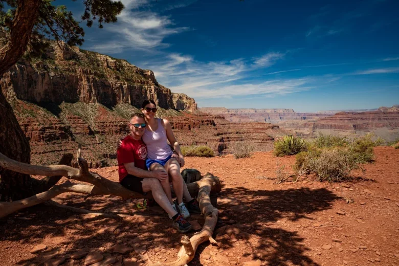 Tiffany and her husband at the Grand Canyon.