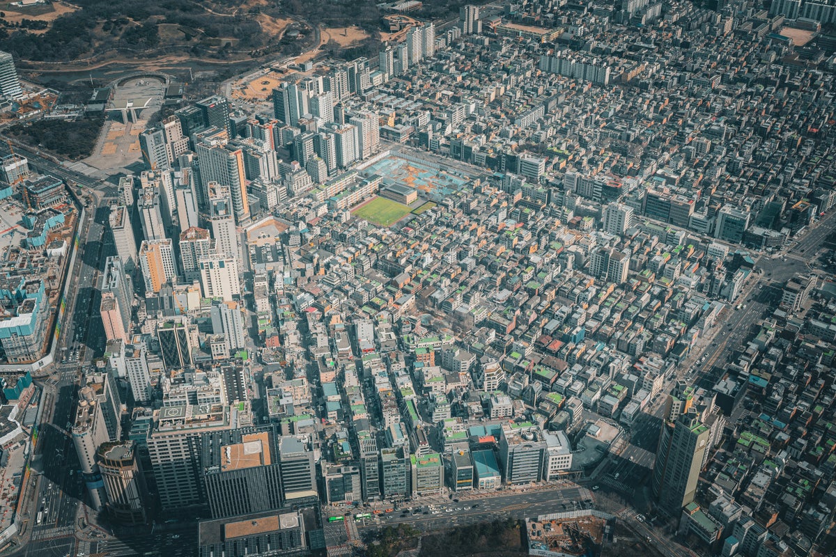 Seoul Sky observation deck in Seoul Korea