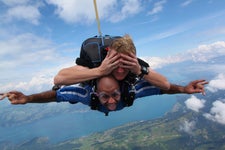 Sky Diving over Interlaken, Switzerland