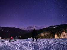 Starry Night Sky in the Alps, France