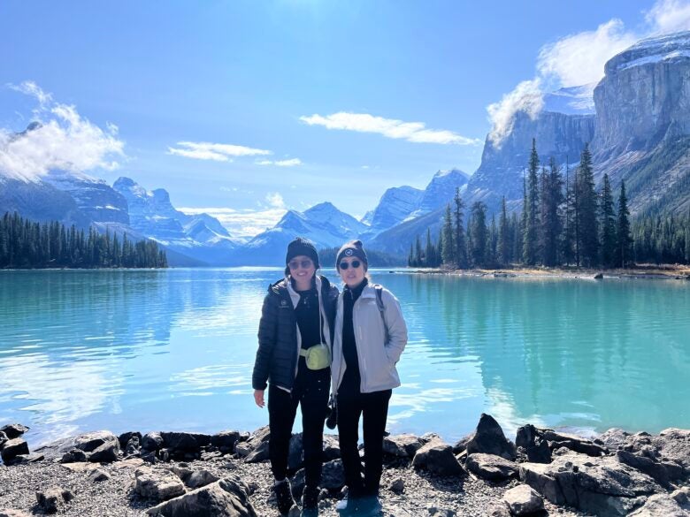 Last year's annual mother-daughter trip in Banff National Park.