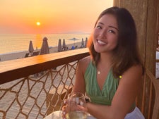I stayed at the Westin Costa Navarino Resort in Greece, and I enjoyed a glass of assyrtiko every night!