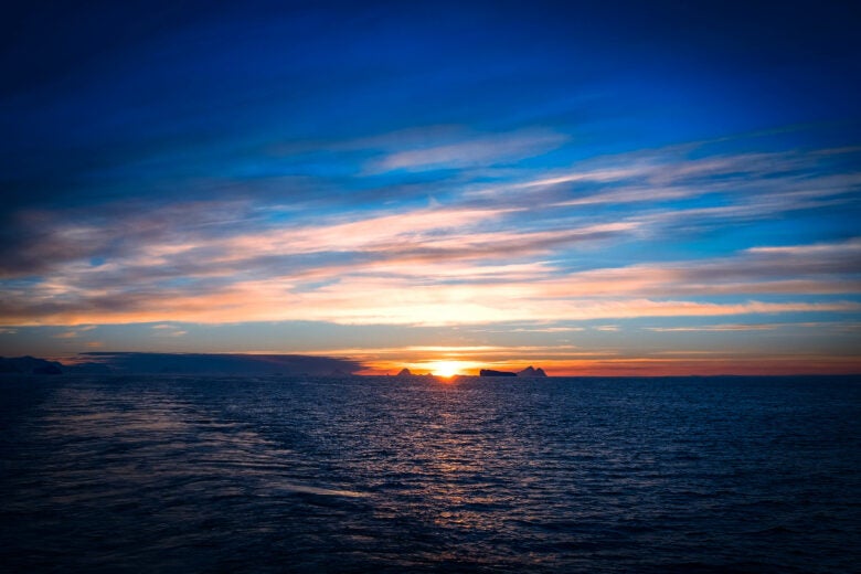 Sunset over the Drake Passage