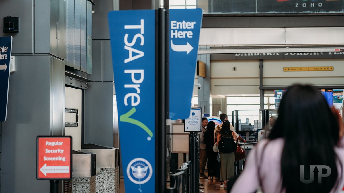 TSA Precheck Signage Out of Focus Upgraded Points LLC 2