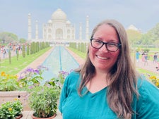 The Taj Mahal in Agra, India.
