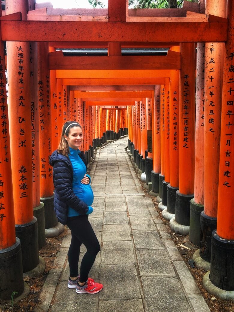 Walking the Torii Path, Fushimi Inari-taisha on a rainy day in Japan