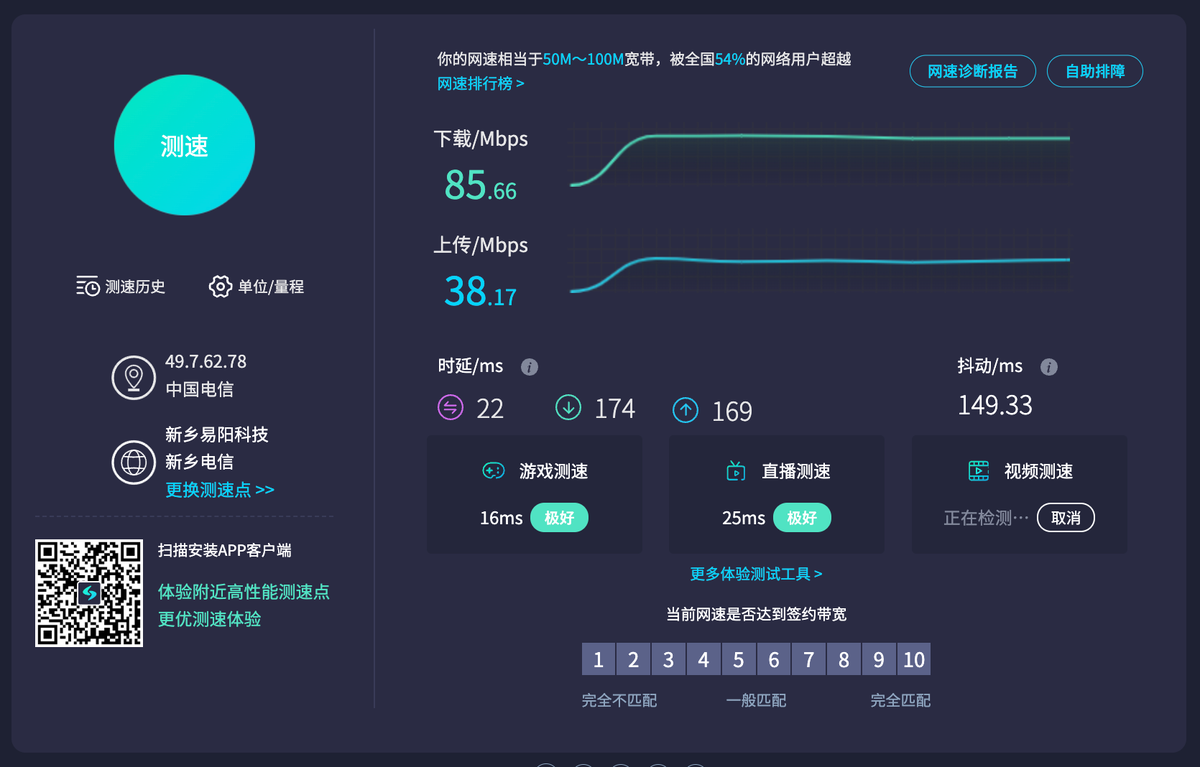 UrCove Beijing Forbidden City internet speed test