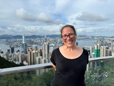 A long, sweaty hike up Victoria Peak in Hong Kong.