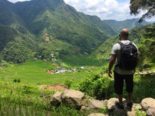 View of the rice terraces in Banaue, Ifugao, in the Philippines