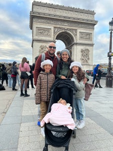 Used points and miles to fly the 5 of us to Paris in Air France’s business class.