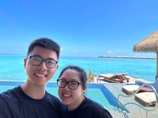 Sunbathing at Waldorf Astoria Maldives