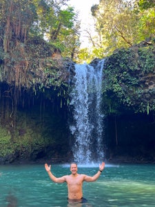 Waterfall stop on the Road to Hana Maui