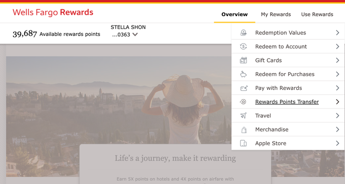 Wells Fargo Rewards Point Transfer Wells Fargo Rewards Point Transfer