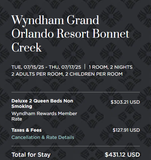 Wyndham Grand Orlando Resort Bonnet Creek 05192025