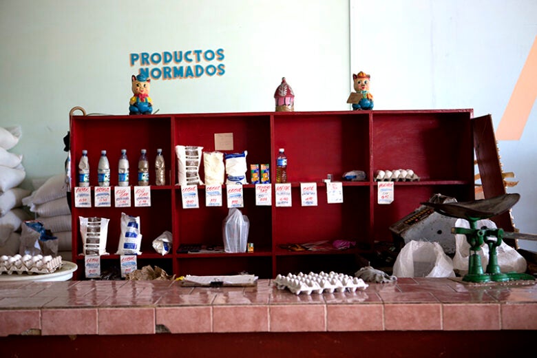 Havana, Cuba ration store counter