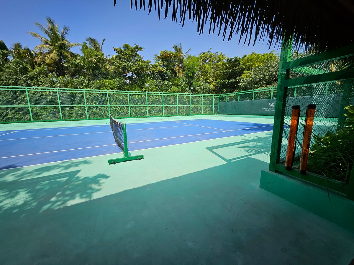 Waldorf Astoria Maldives tennis courts