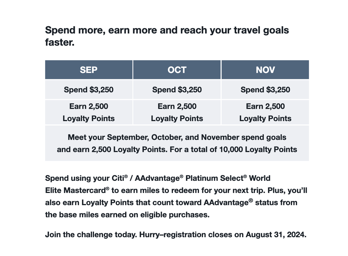 AA Loyalty Points