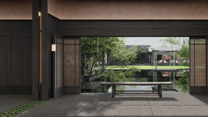 Alila Shanghai Amenities Alila Shanghai courtyard