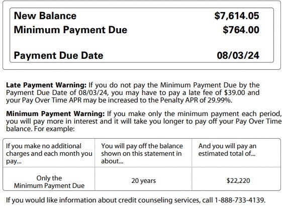 American Express payment calculation American Express payment calculation