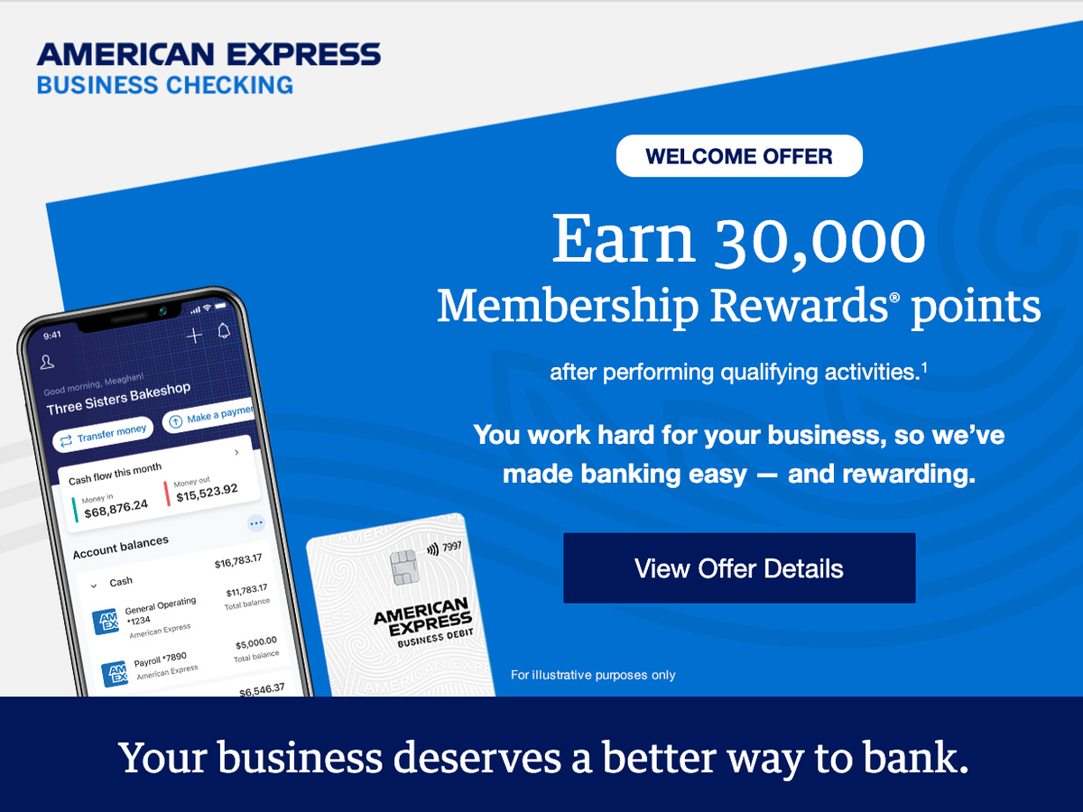 Amex Business Checking 30K offer