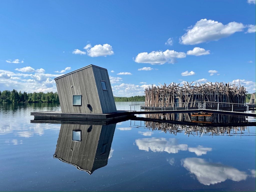 A unique water cabin at Arctic Bath